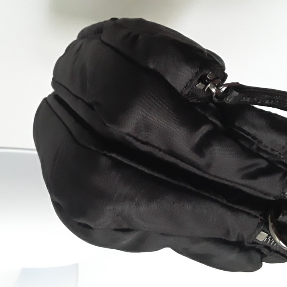 MZ Wallace Black Bowery Pocket Patent Sparkle Leather Trim 2-way - Picture 7 of 17